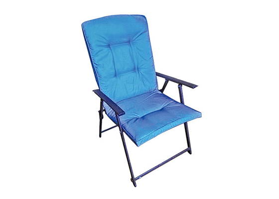 पाउडर लेपित फ्रेम के साथ बहुउद्देशीय स्टील आंगन आउटडोर गद्देदार कुर्सी