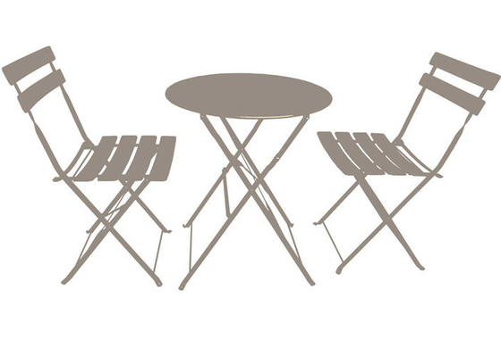 OEM En581 गार्डन फोल्डिंग टेबल और कुर्सियाँ आउटडोर