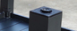 एलिगेंट 160 X 160 सेमी ब्लैक गार्डन डाइनिंग टेबल एल्युमीनियम असेंबल 76cm हाइट