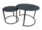 मेटल ब्लैक 50 सेमी हाई मॉडर्न राउंड कॉफी टेबल्स फर्नीचर आयरन